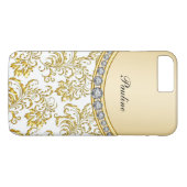 Classy Gold Monogram Case-Mate iPhone Case (Achterkant (Horizontaal))