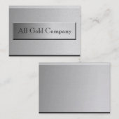 Classy Gold Name Bord Visitekaartjes (Voorkant / Achterkant)