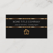 Classy Gold onroerend goed titel bedrijf Visitekaartje (Voorkant)