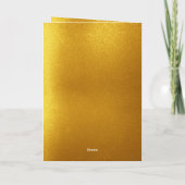 Classy Gold Ouders Foto 50e Jubileum Kaart (Achterkant)