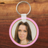 Classy Gold Pink 50th Birthday Party Favorieten Fo Sleutelhanger (Achterkant)