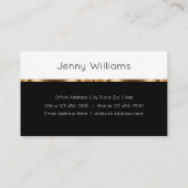 Classy Gold Real Estate House Theme Visitekaartje (Achterkant)