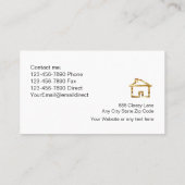 Classy Gold Real Estate Visitekaartjes (Achterkant)