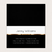 Classy Gold Realtor Thema Gevouwen Visitekaartjes (Binnenkant ongevouwen)