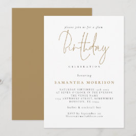 Classy Gold Script Alle leeftijdscategorieën uitno Kaart