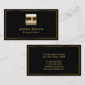 Classy Gold Stamp Dispatcher Visitekaartje (Voorkant / Achterkant)