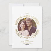 Classy Gold-Stippen kerstfotokaart Feestdagenkaart (Achterkant)