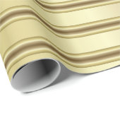 Classy Gold Stripe Pattern Cadeaupapier (Rol Hoek)