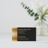 Classy Gold Tone Classic Visitekaartjes (Staand voorkant)