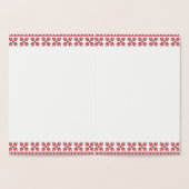 Classy Gold Traditional Nordic Fair Isle Pattern Folie Kaarten (Binnen)