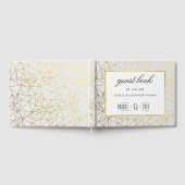 Classy Gold & White Wedding Gastenboek (Volledig)