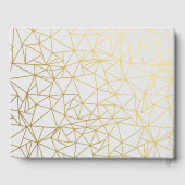 Classy Gold & White Wedding Gastenboek (Achterkant)