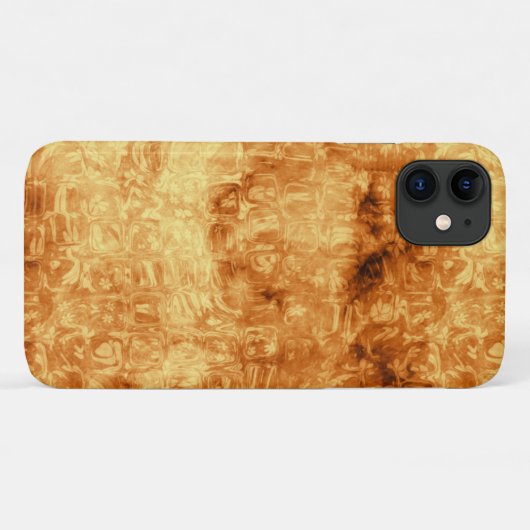 Classy Golden Daisy Reflections Abstract Case-Mate iPhone Case (Achterkant (horizontaal))