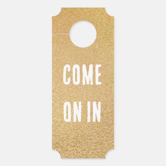Classy Golden Duel Sided Door Hanger (Voorkant)