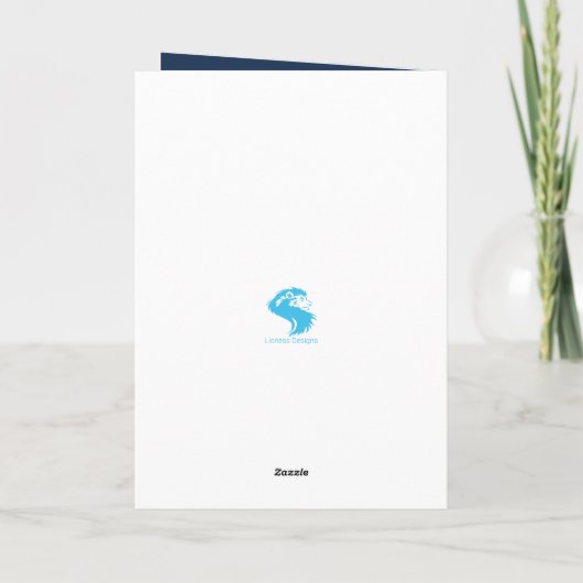 Classy Golden kerstboom Kaart (Achterkant)