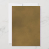 Classy Golden Ochre Roos Wedding Rehearsal Dinner Kaart (Achterkant)