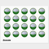 Classy Golf Ball Theme Bedankt Stickers (Vel)