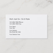 Classy Golf Carts Visitekaartje (Achterkant)