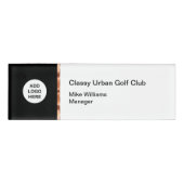 Classy Golf Course Logo Sjabloon Naambadge (Voorkant)