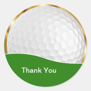 Classy Golf Dank u Stickers