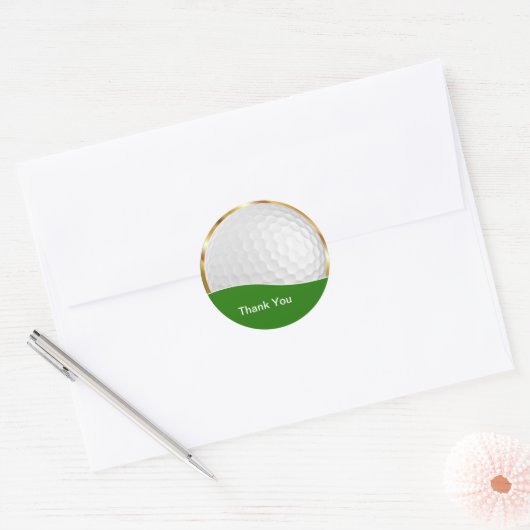 Classy Golf Dank u Stickers (Envelop)