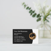 Classy Golf Theme Bedrijfskaarttemplate Visitekaartje (Staand voorkant)