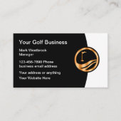 Classy Golf Theme Bedrijfskaarttemplate Visitekaartje (Voorkant)