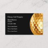 Classy Golf Theme Modern Visitekaartje (Voorkant)