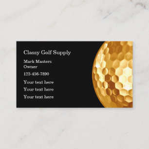 Classy Golf Theme Modern Visitekaartje