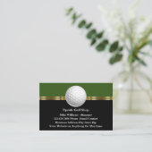 Classy Golf Theme Upscale Visitekaartjes (Staand voorkant)