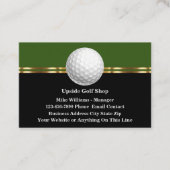 Classy Golf Theme Upscale Visitekaartjes (Voorkant)