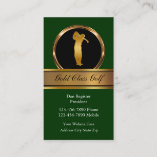 Classy Golf Visitekaartjes