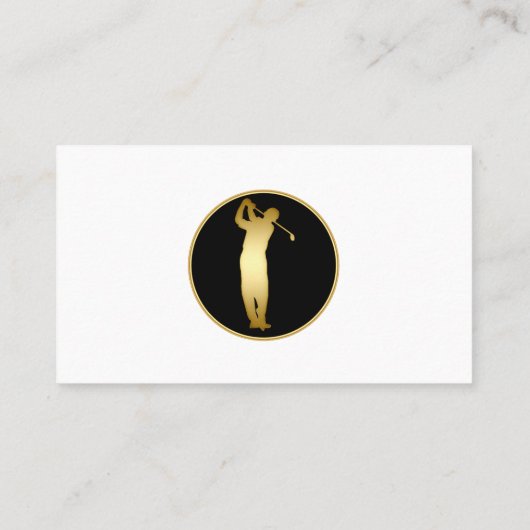 Classy Golf Visitekaartjes (Achterkant)