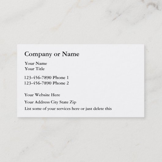 Classy Golfkar Embleem Visitekaartjes (Achterkant)