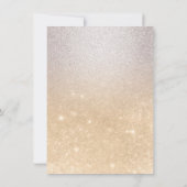 Classy Goud Zilver Brushstrokes Glitter Sweet 16 Kaart (Achterkant)