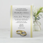 Classy Goud & Zilver, Trouwringen Trouwen Kaart (Staand voorkant)