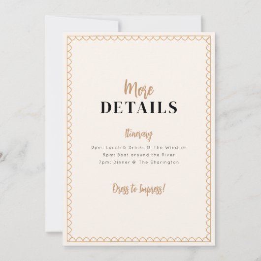 Classy gouden champagne hennen feestuitnodiging kaart (Achterkant)