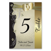  Classy Gouden Hart Bruiloft Collectie Kaart (Voorkant)