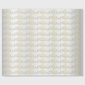 Classy gouden trouwringen op wit satijn cadeaupapier (Vlak)