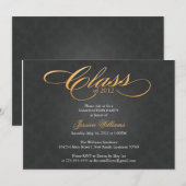 Classy Graduation Party Kaart (Voorkant / Achterkant)