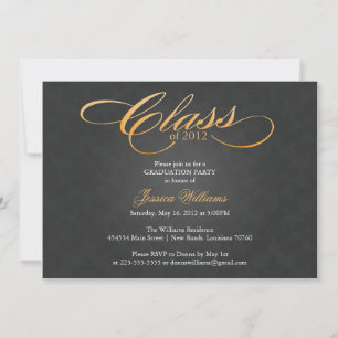 Classy Graduation Party Kaart
