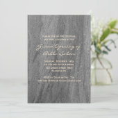 Classy Granite Grand Opening Uitnodiging (Staand voorkant)
