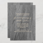 Classy Granite Grand Opening Uitnodiging (Voorkant / Achterkant)