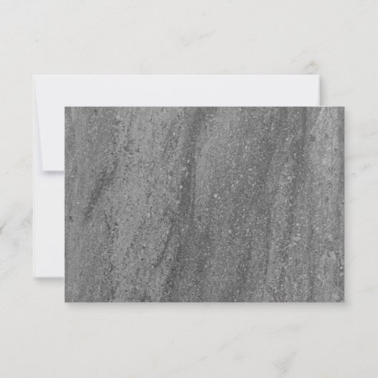Classy Granite RSVP Kaartje (Achterkant)
