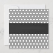 Classy Gray Polka Dots Rubber Ducky Twins Birthday Kaart (Achterkant)