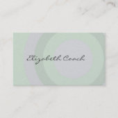 Classy Green Circles Visitekaartje (Voorkant)