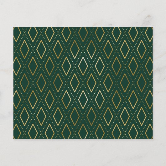 Classy Green Gold 3 Foto Afstuderen Hartelijk dank (Achterkant)