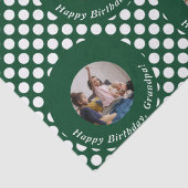 Classy Green Polka Dot Pattern Tissuepapier (Detail)