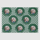 Classy Green Polka Dot Pattern Tissuepapier (Voorkant)