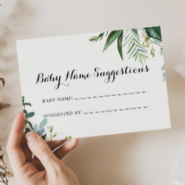 Classy Greenery Baby Name Suggestions Kaart